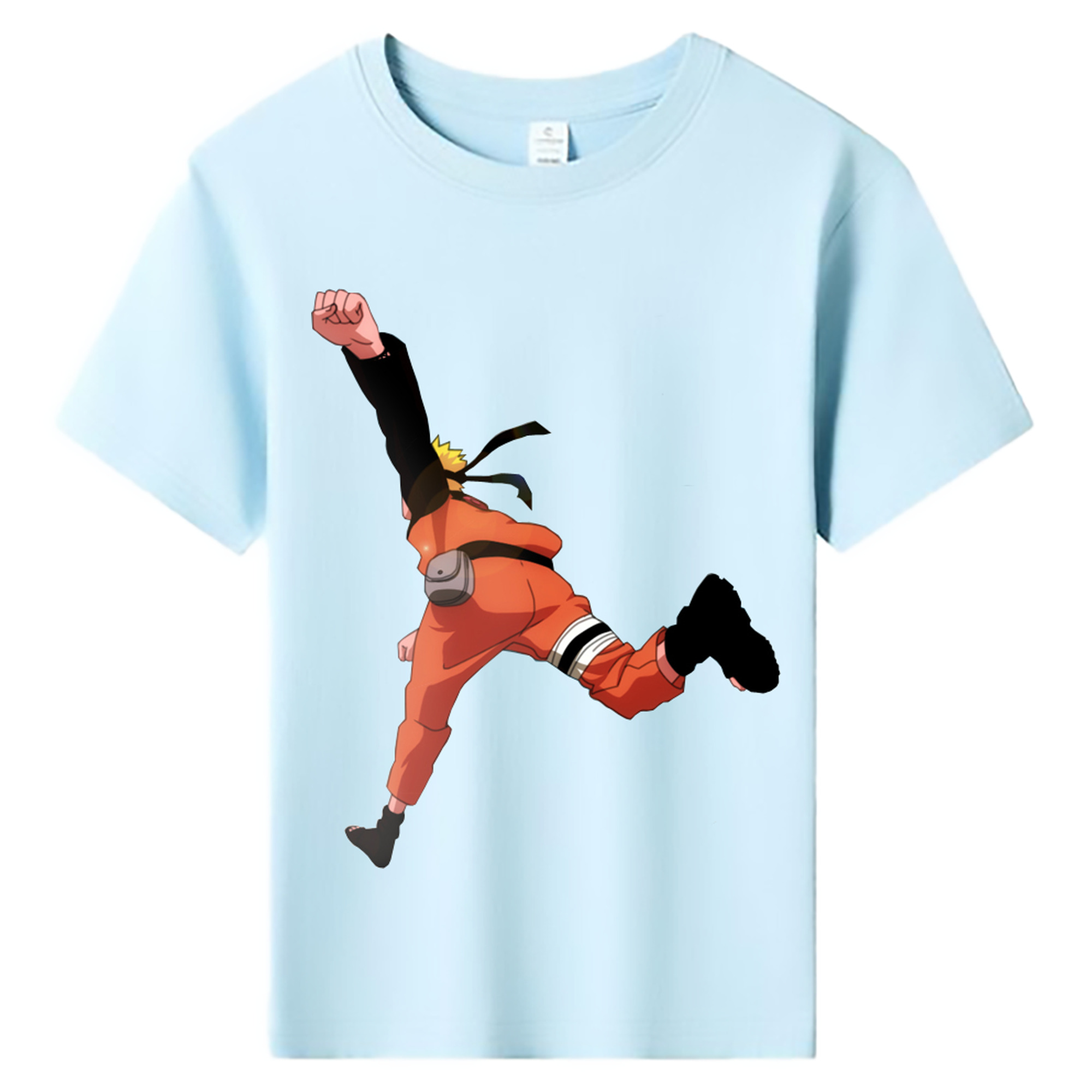 （画像用） NARUTO -ナルト- うずまき ナルト Uzumaki Naruto 綿100％キッズTシャツ（フロントプリント）